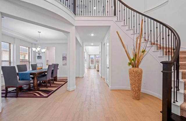 Luxury grand new house with The Pond view in the front of the house in Wylie.
