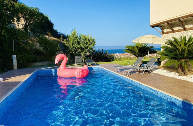 Luxury Villa Pefkochori with fantastic sea view