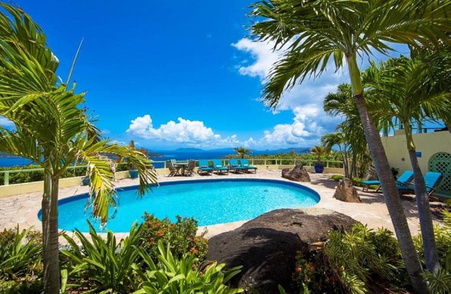 Magens Hideaway ~ 5BR w/Heated Pool Magens Bay & BVI Views Sleeps 12
