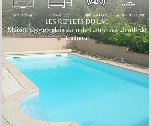 Maison T5 -Les reflets du lac - Terrasse -Piscine