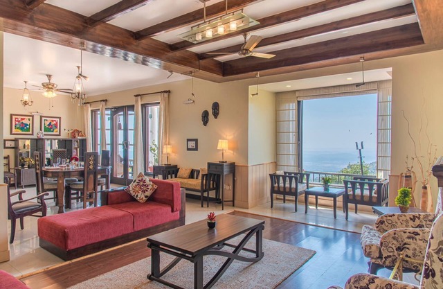 Majestic 3 BHK villa wth living area & stunning views near Dalai Lama Temple