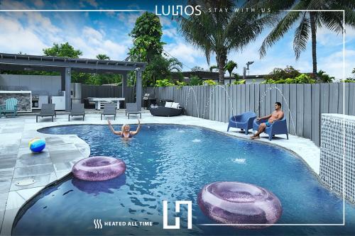 Miami House with Hot Pool-spa & Pool table L48