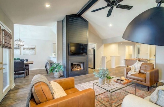 Mid-Century flair w/HOT TUB by the lake!
