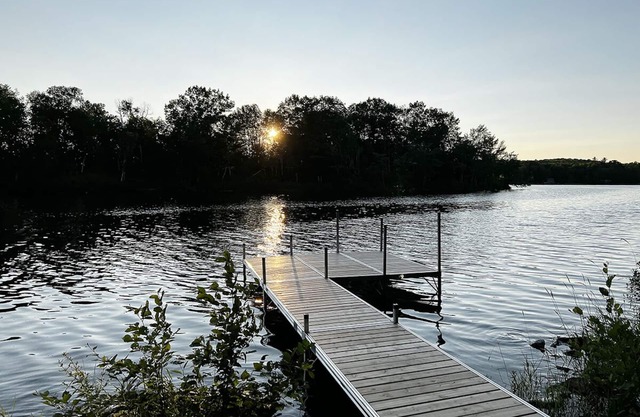 Mid-Maine Lakefront Escape – Kayaks, Fire Pit, BBQ & Rail Trail