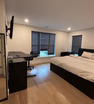 Modern bedroom in Weymouth with private bath