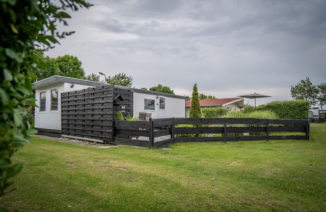 Modern chalet on the Wadden Sea, near the beach