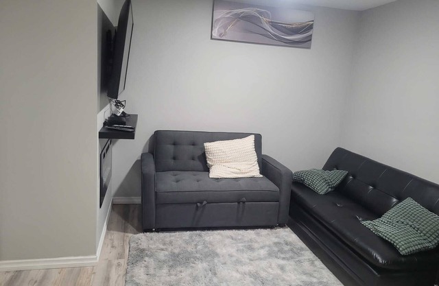 Modern, cozy 2 bedroom suite in SW Edmonton close to the airport.