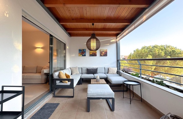 Modern flat in gated complex with pool