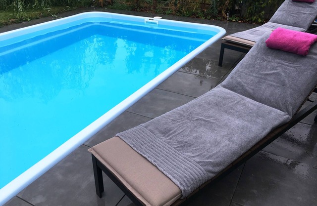 Modern holiday home in Erfurt close to the center Terrace Garden Pool