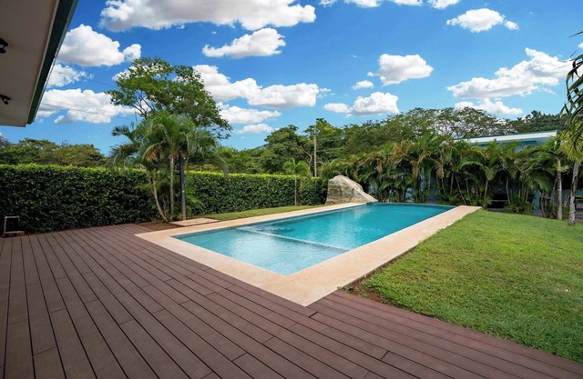 Modern Home with Lush Mountain Views and Spectacular Shaded Terrace in Private G