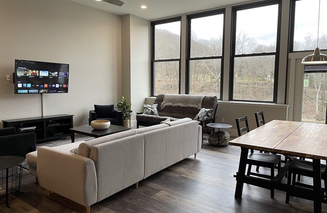 Modern, spacious Loft with River View just off GAP trail