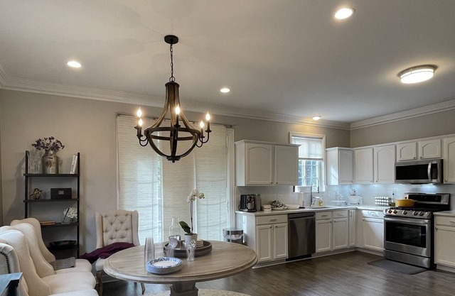 Modern Townhome with a theater room & gym area