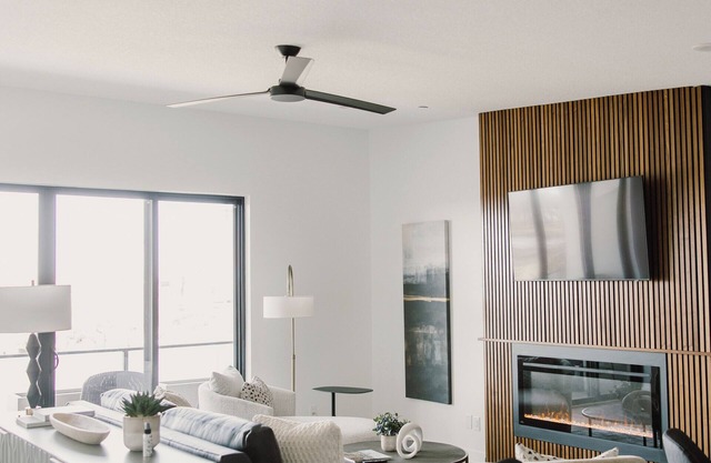 Modern Townhome with Skyline Views, Heated Balcony & Curated Art in Downtown DSM