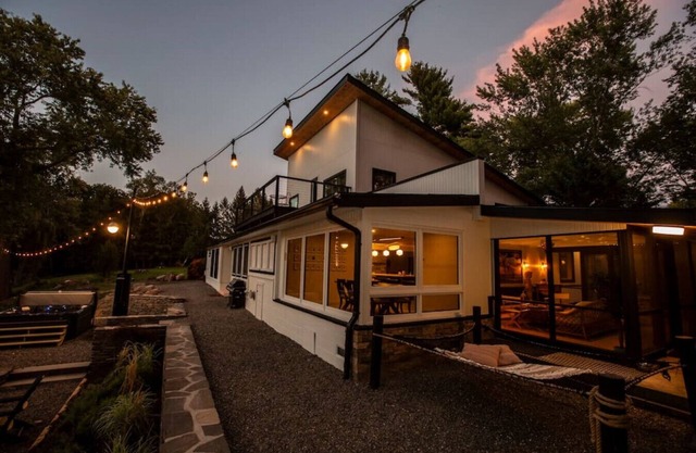 Modern waterfront on Esopus Creek in Kingston