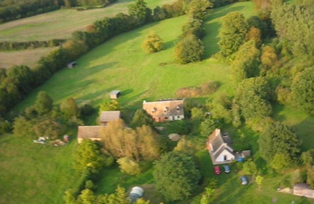 Near the mans, quiet house in farmhouse
