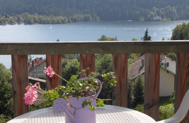 New apartment, superb lake and mountain views.