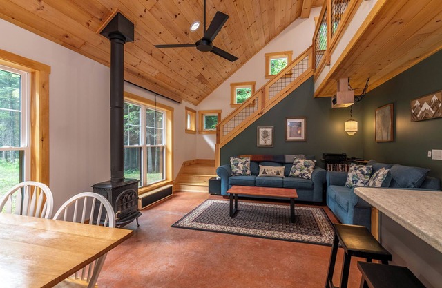 Newly built custom home nestled on the edge of the Bigelow Preserve