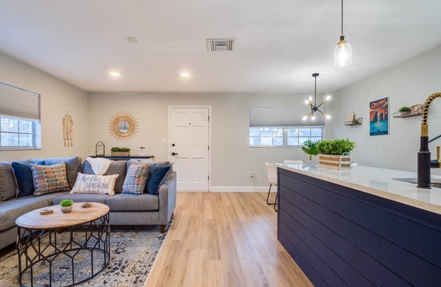 Newly renovated 2 Bed, 2bath home with private fenced in backyard.