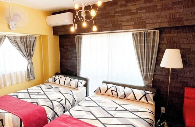 Nonsmoking 1K twin room equipped with a washing machine and dryer/Urasoe Okinawa