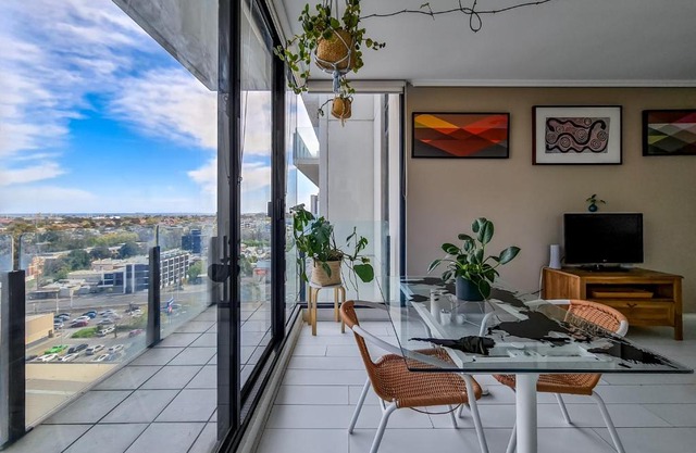 Ocean view apartment close to CBD with indoor pool.