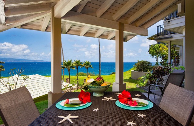 OCEANFRONT gated Kapalua Bay Villa 23G1. Steps to beach!