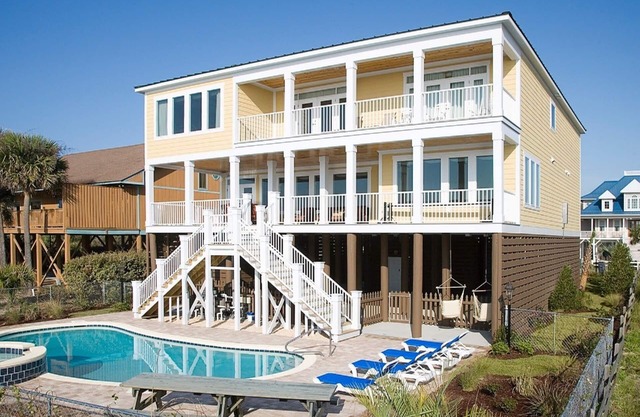 Oceanfront Myrtle Beach Home - Sleeps 26. 8 Bedrooms + 8.5 Bathrooms!