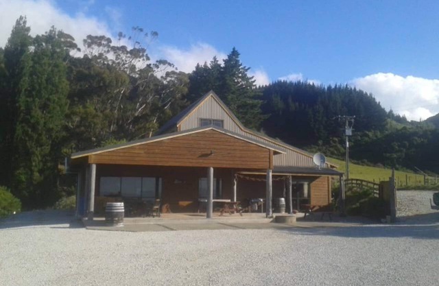 Old-School Winery with Panoramic Ocean Views of beautiful Golden Bays