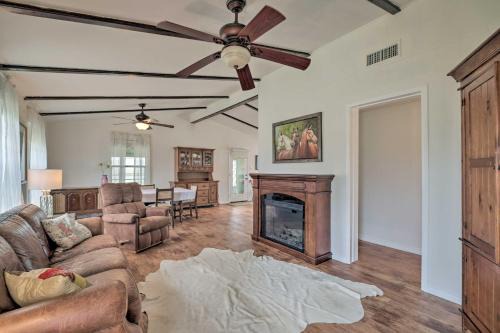 On Scenic 60-Acre Farm Carmine Cottage with Porch