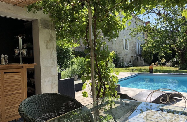 On the banks of the Loire between vineyards and castles.