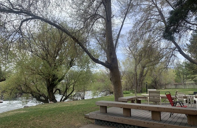 On the beautiful Truckee River, walk to town and all attractions