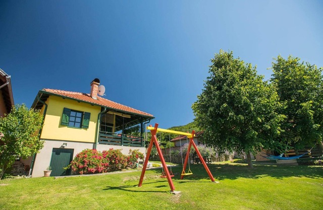 Our house (*) is located in the Papuk Nature Park, near the lake.