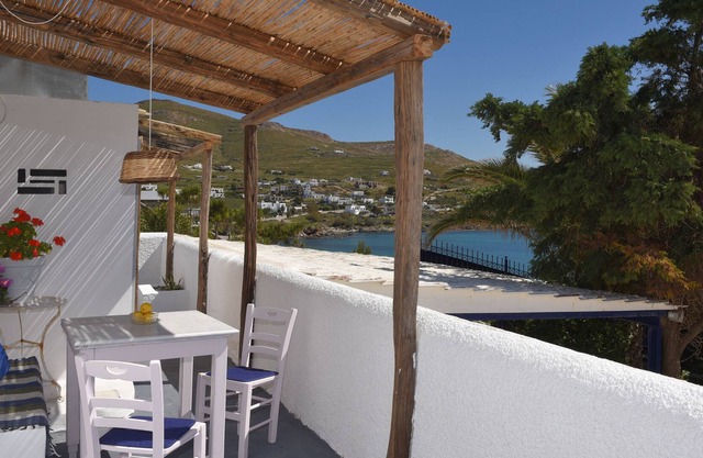 Our light and bright Sea Suite is situated in Mega Gialos, Syros.