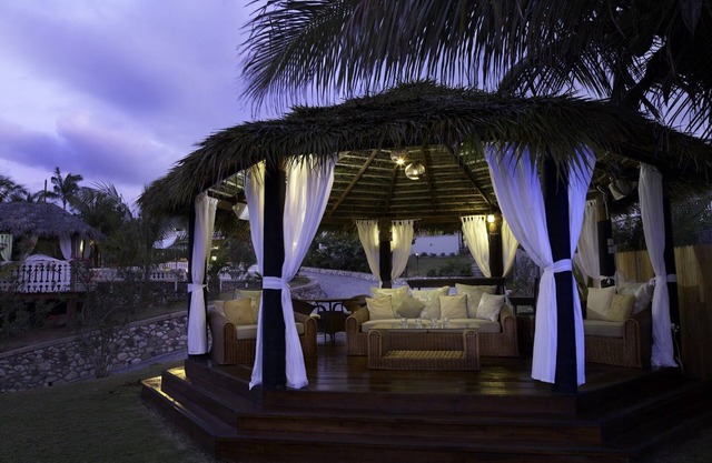 Overlooking the Caribbean Sea with private beach access
