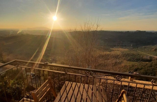 Panoramic in the ancient medieval village of Casperia