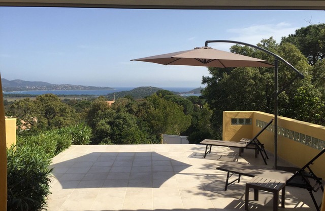 PANORAMIC VIEW OF VILLATA AND PINARELLU BAYS UPPER PART OF THE VILLA