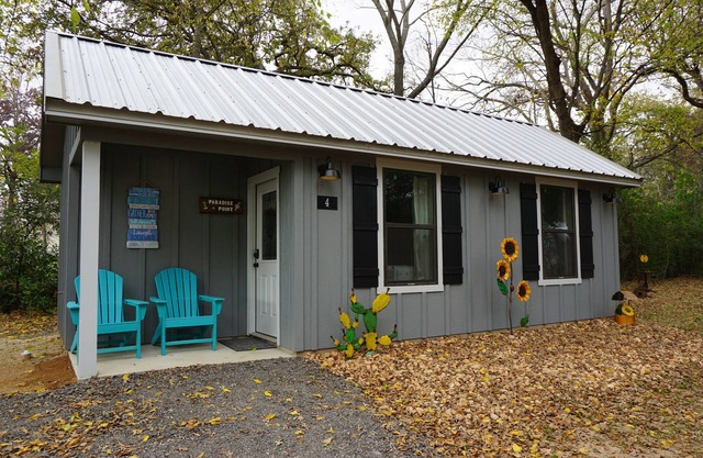 Paradise Point Cottage tucked in a shady relaxing setting.