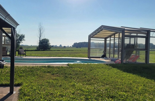Paradise Retreat. Peaceful escape on 50 acres of greenery, offering privacy.