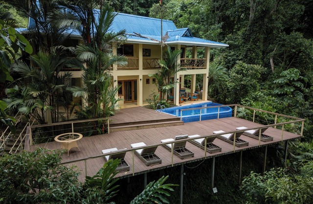 Partial Ocean View, Private Pool Villa Surrounded by Rain Forest and Waterfalls