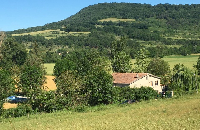Peaceful countryside setting, private pool yet close to the village.