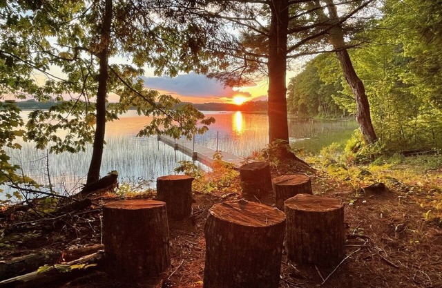 Peaceful Lakefront Refuge in the Woods