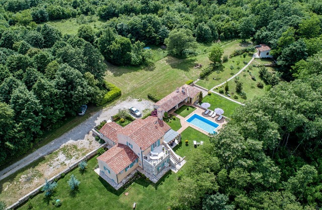 Peaceful,relaxing Villa with pool sorrounded with lime trees,plants and forest