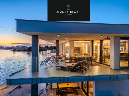 Penthouse Jimmys Beach Privlaka, Wahnsinns Blick und beheiztem Pool