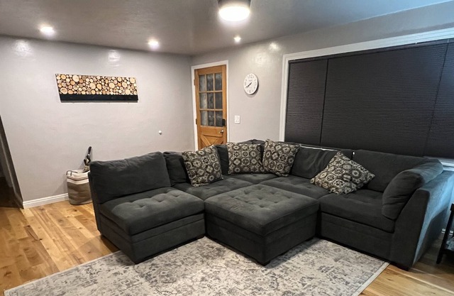 Pet friendly, cozy two bedroom house with nice yard.