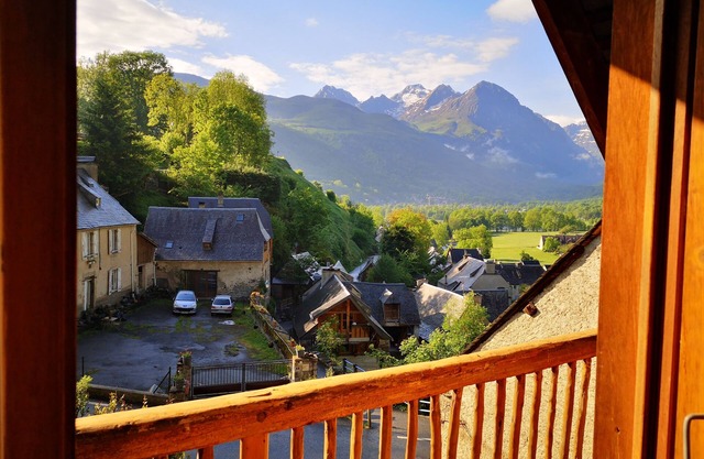 Pretty converted barn, typical of the Pyrenees, in the Louron valley.