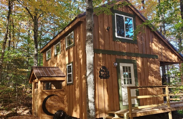 Private cabin on water nestled in foothills of scenic Mt. Cardigan