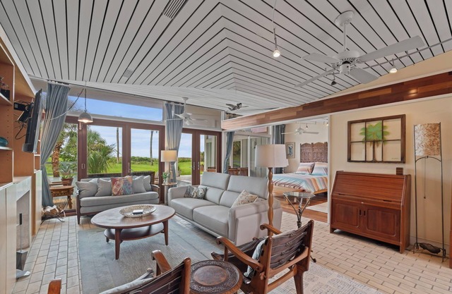 Private ground floor oceanfront unit at with an 900 square foot oceanfront deck