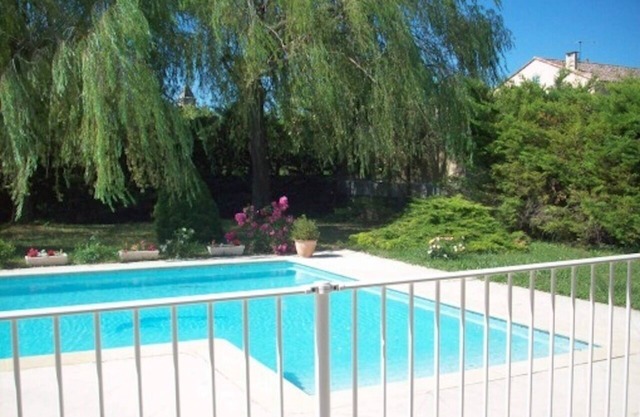 Private pool with garden