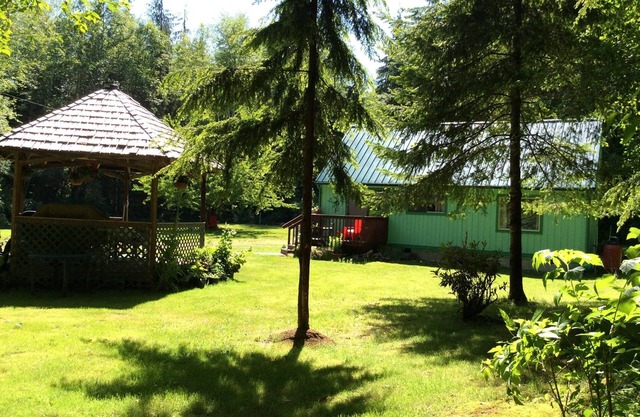 Private,Quiet,cabin,on 27 acres,w/trails. near the Hoh Rain Forest Nat' l Park.