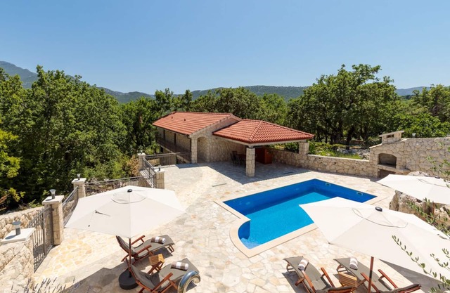 Private villa Iko with swimming pool and view on mountain Biokovo