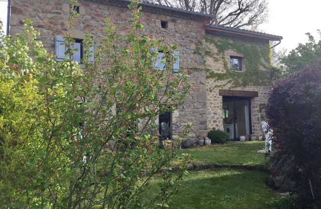 Puy de Dôme, Livradois Forez, traditional house with heated pool.
